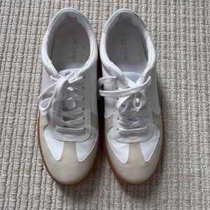 J. Crew Cream and Tan Casual Sneakers
